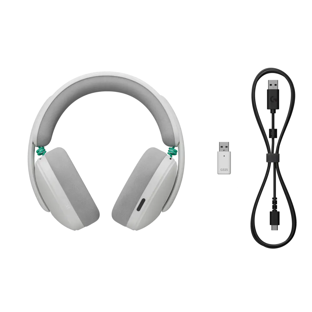 Геймърски слушалки Logitech G325 Ligthspeed Wireless, Микрофон, Бял