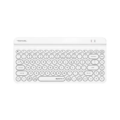 Безжична клавиатура A4tech Fstyler FBK30, Bluetooth, 2.4G, Стойка за телефон, Кирилизирана, Бяла Безжична клавиатура A4tech Fstyler FBK30, Bluetooth, 2.4G, Стойка за телефон, Кирилизирана, Бяла