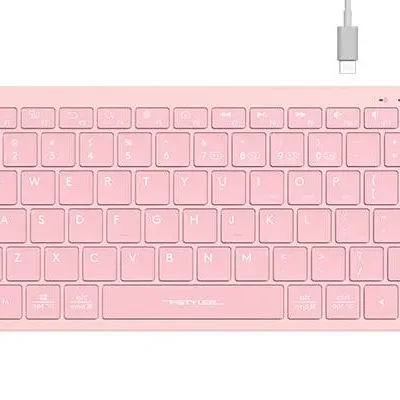 Безжична клавиатура A4TECH FBX51C FSTyler, розово