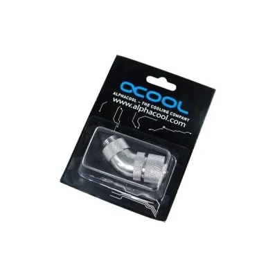 Компресионен фитинг Alphacool HF, 13/10 - G1/4, 45°, Въртящ се, Хром
