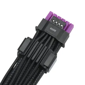 Кабел ASUS ROG Equalizer 12V-2x6 ATX 3.1 & PCIe 5.1 - Black