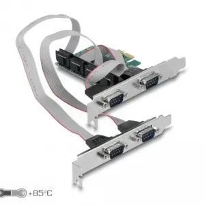 Карта за разширение на слотове Delock, PCI Express Card към 4 x Serial RS-232