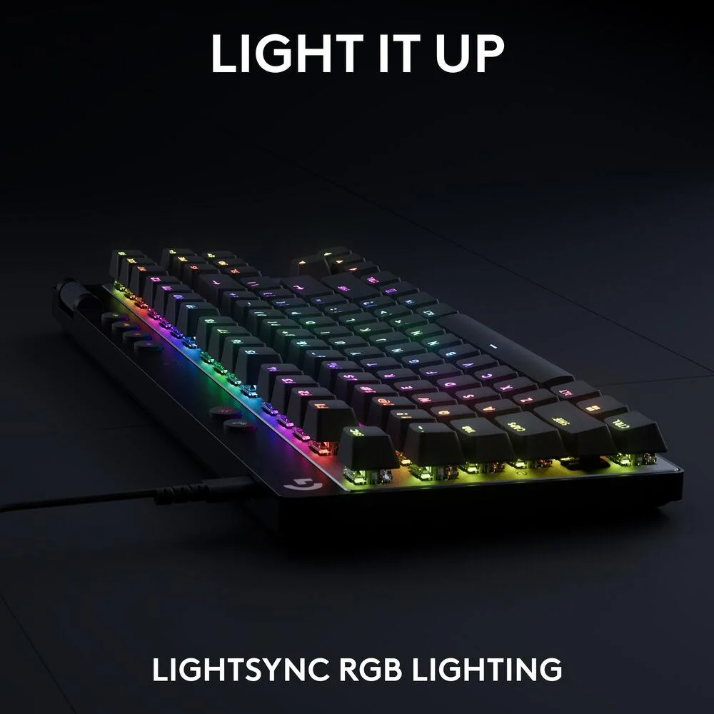 Геймърска механична клавиатура Logitech G Pro X RAPID TKL, Magnetic Analog Switch, Черен