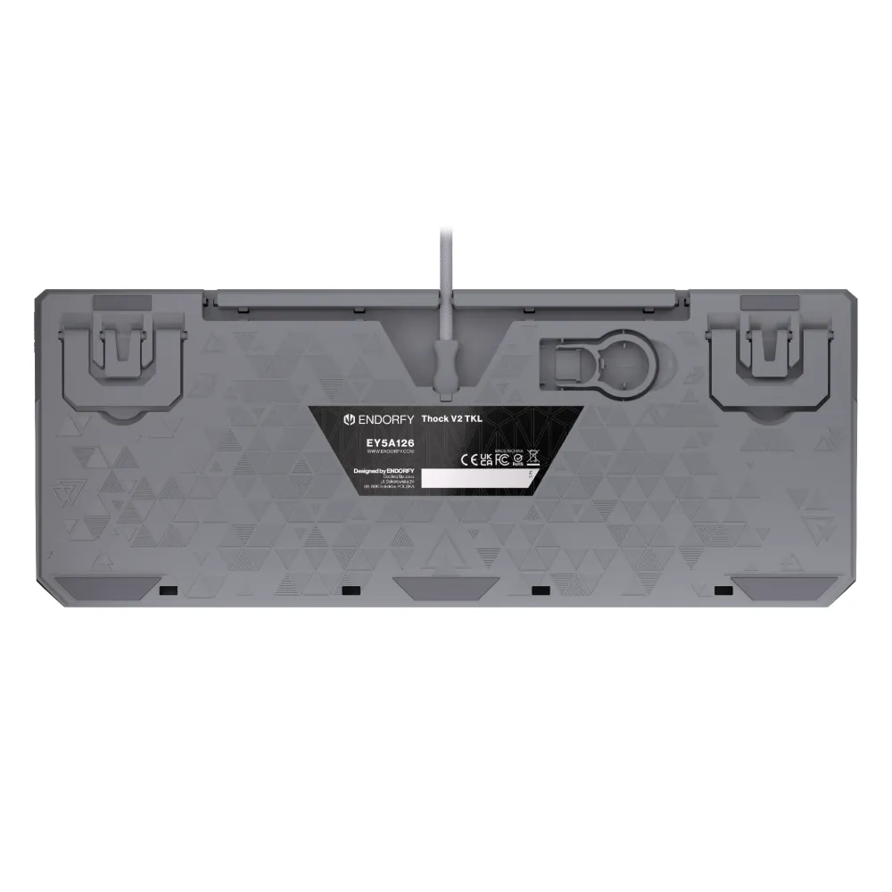 Endorfy механична клавиатура Thock V2 TKL, PBT, Endorfy Red switch, US Layout