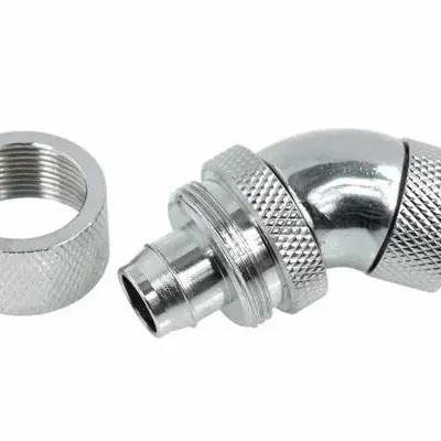 Компресионен фитинг Alphacool, 16/10 - G1/4, 45°, Въртящ се, Хром