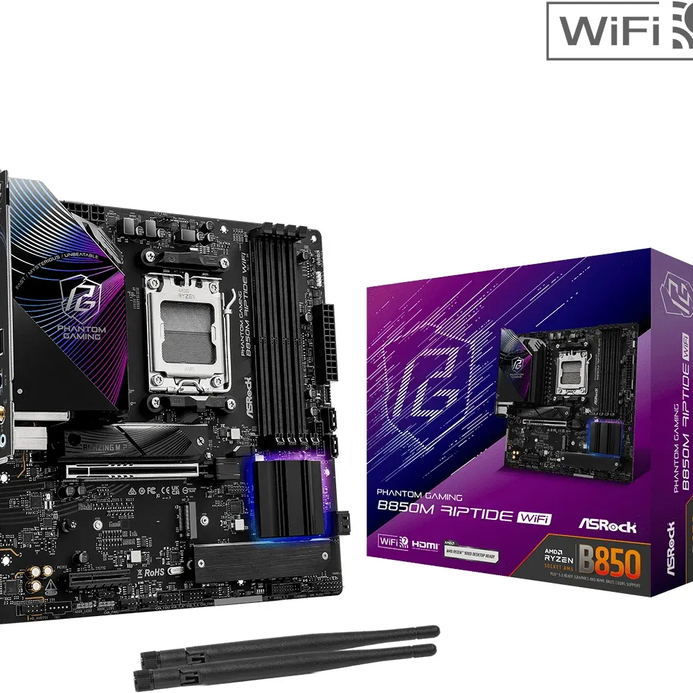 Дънна платка ASRock B850M RIPTIDE WIFI7 socket AM5