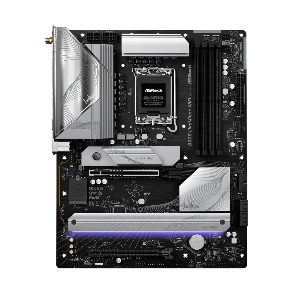 Дънна платка ASRock B860 LiveMixer WIFI 6E, LGA 1851 Дънна платка ASRock B860 LiveMixer WIFI 6E, LGA 1851