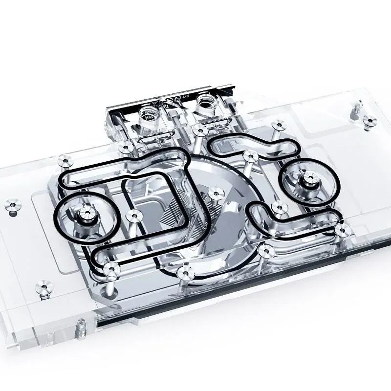 Воден блок за видео карта Alphacool Eisblock Aurora Acryl GPX-A Radeon RX 6700XT Reference with Backplate