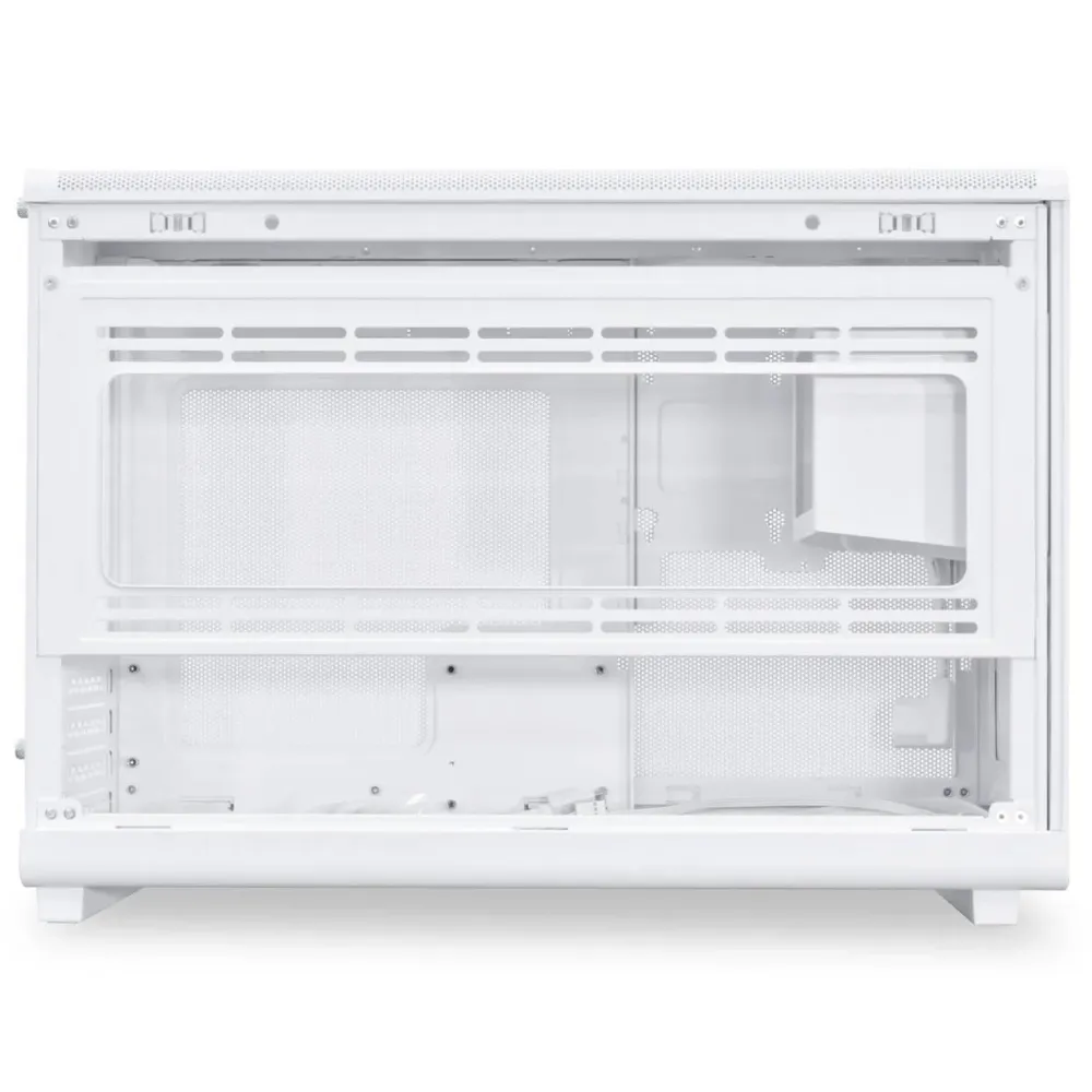 Кутия Lian Li DAN A3-mATX Wood Edition White, Tempered Glass, Micro Tower