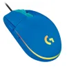 Геймърска мишка Logitech G102 LightSync, RGB, Оптична, Жична, USB, Син