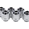 Фитинг Alphacool Eiszapfen, Удължител, 16/10mm, G1/4, Сребрист, 6 броя