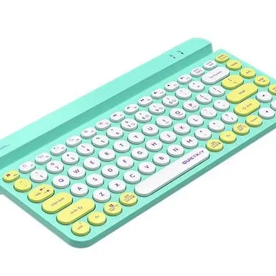 Безжична клавиатура A4tech Fstyler FBK30, Bluetooth, 2.4G, Стойка за телефон, Кирилизирана, Авокадо