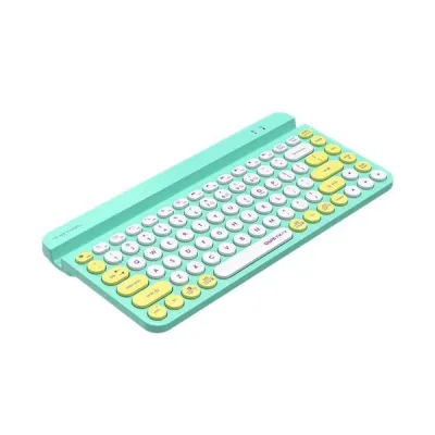 Безжична клавиатура A4tech Fstyler FBK30, Bluetooth, 2.4G, Стойка за телефон, Кирилизирана, Авокадо