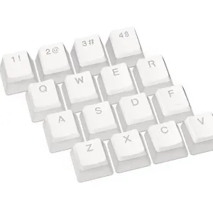 Капачки за механична клавиатура ENDORFY - 104 бр PBT, US Layout, Onyx White