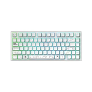 Геймърскa безжична клавиатура Dark Project ALU81A Terra Nova White RGB