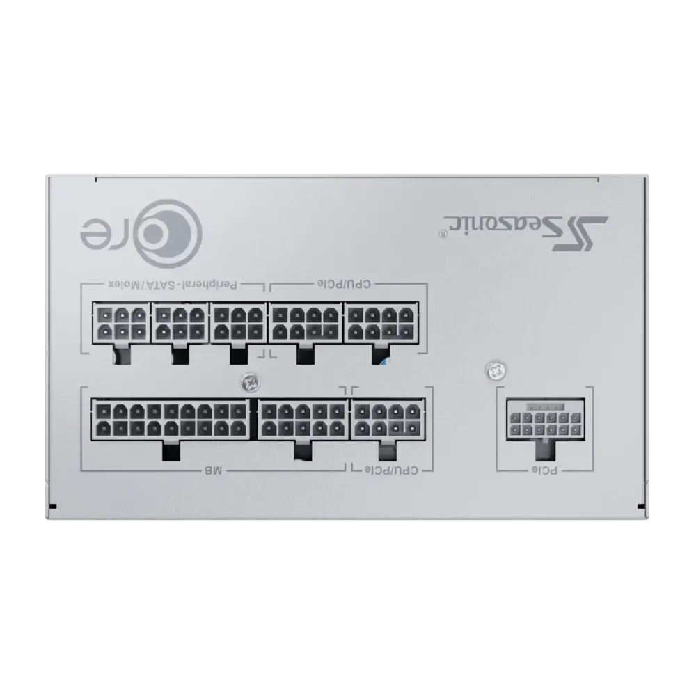 Захранващ блок Seasonic CORE GX White 850W 80+ Gold, Fully Modular, ATX 3.1, PCIe 5.1 Захранващ блок Seasonic CORE GX White 850W 80+ Gold, Fully Modular, ATX 3.1, PCIe 5.1