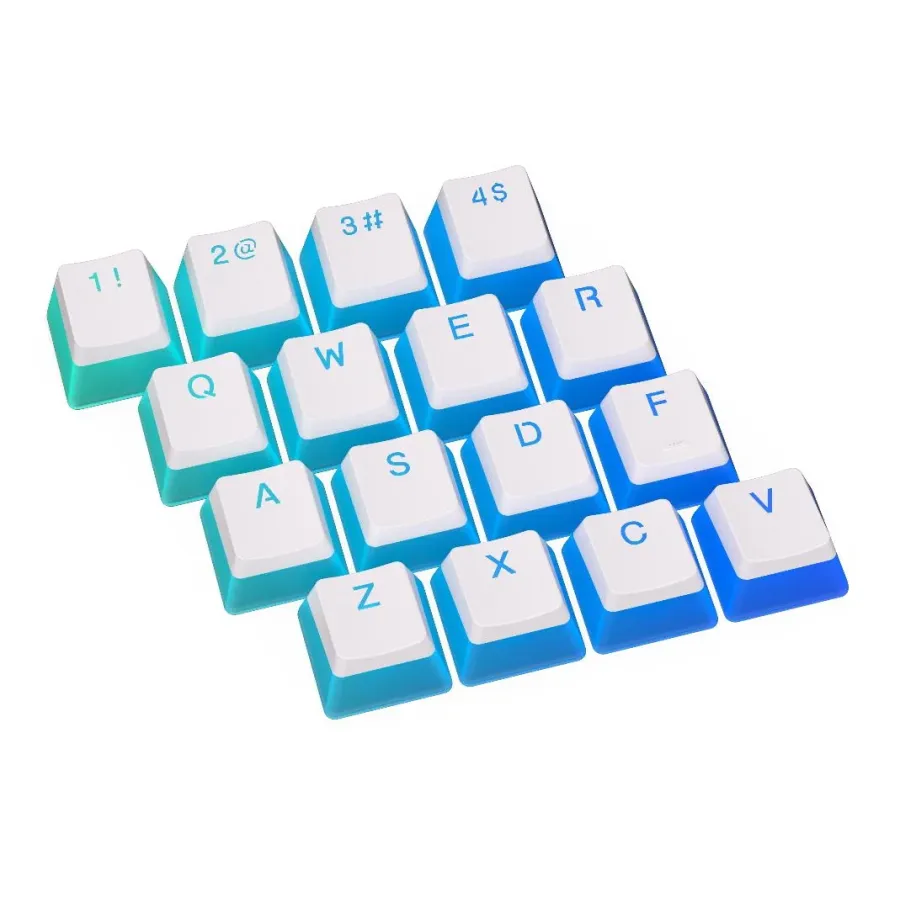 Капачки за механична клавиатура ENDORFY - 104 бр PBT, US Layout, Onyx White