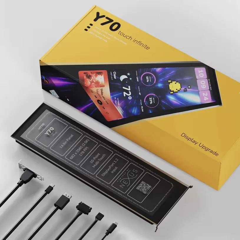 Допълнителен Екран HYTE Y70 - Touch за компютърна кутия