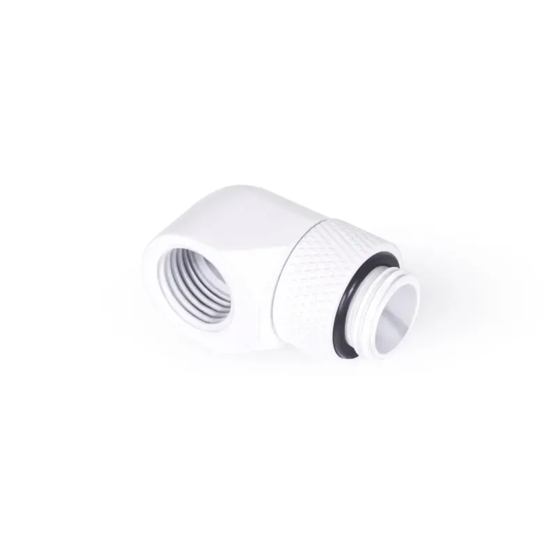 Въртящ се L-конектор Alphacool Eiszapfen, G1/4 AG auf G1/4 IG, Бял Въртящ се L-конектор Alphacool Eiszapfen, G1/4 AG auf G1/4 IG, Бял