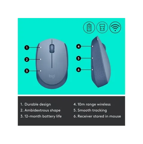 Безжична оптична мишка LOGITECH M171
