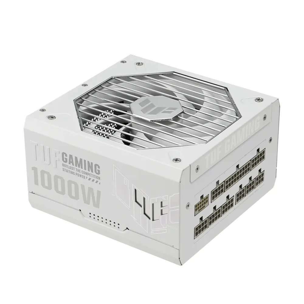 Захранващ блок ASUS TUF Gaming White 1000W 80+ Gold PCIe 5.1, Fully Modular