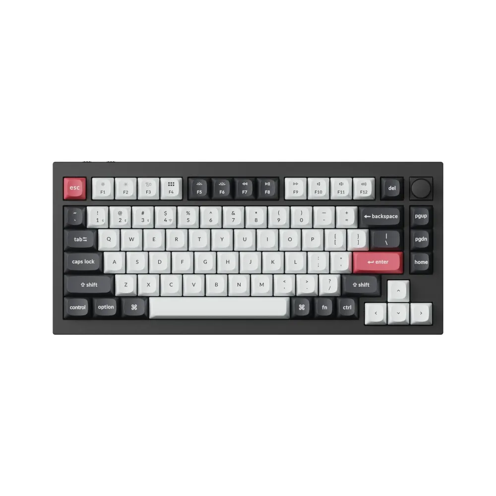 Механична клавиатура Keychron Q1 HE QMK 75% Carbon Black - Wireless Механична клавиатура Keychron Q1 HE QMK 75% Carbon Black - Wireless