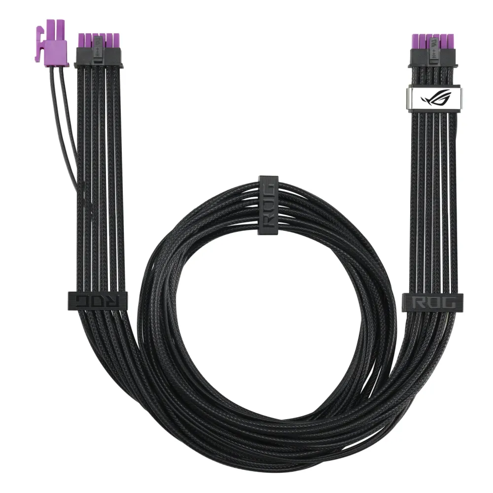 Кабел ASUS ROG Equalizer 12V-2x6 ATX 3.1 & PCIe 5.1 - Black