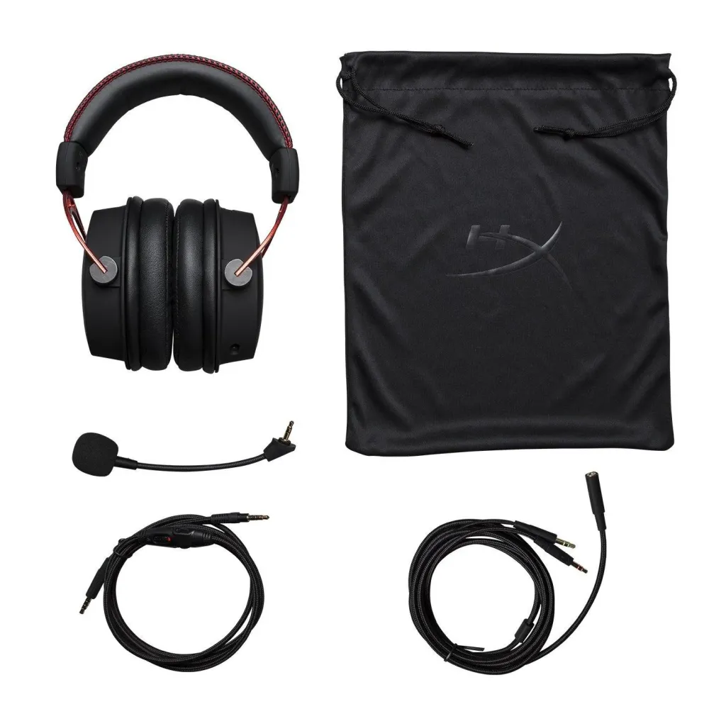 Геймърски слушалки HyperX Cloud Alpha, Черен/Червен Геймърски слушалки HyperX Cloud Alpha, Черен/Червен