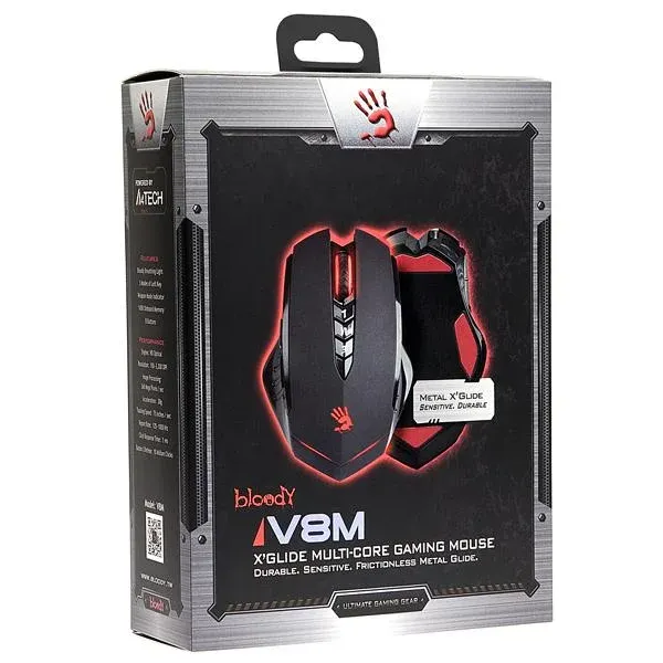 Геймърска мишка Bloody V8M, Оптична, Жична, USB