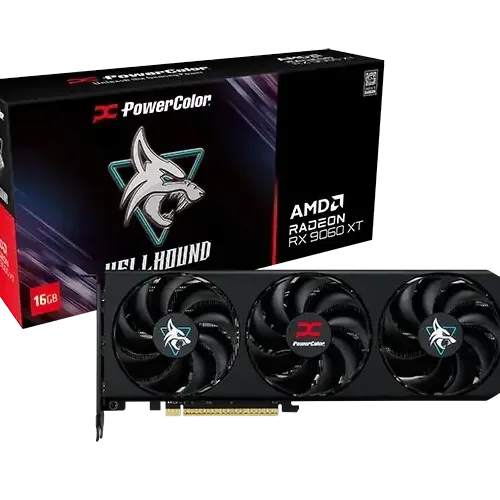 Видео карта PowerColor RADEON RX 9060 XT Hellhound OC 16GB GDDR6