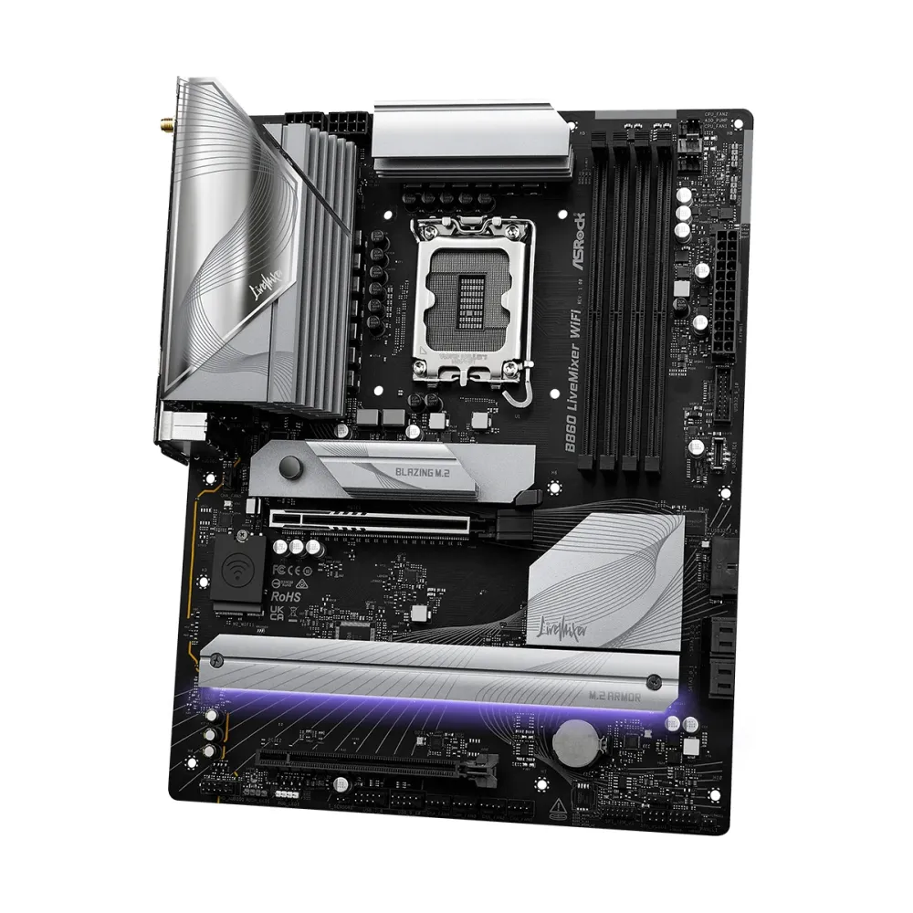 Дънна платка ASRock B860 LiveMixer WIFI 6E, LGA 1851 Дънна платка ASRock B860 LiveMixer WIFI 6E, LGA 1851