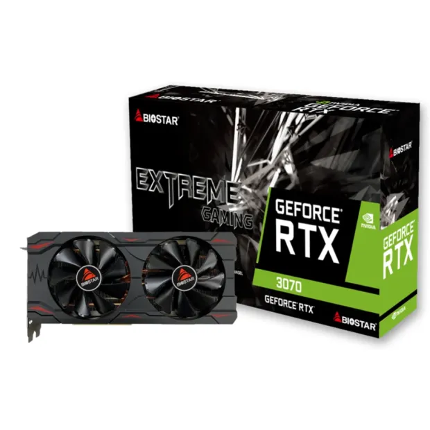 Видео карта BIOSTAR GeForce RTX 3070 EXTREME GAMING , 8GB GDDR6, 256 Bit, DP, HDMI Видео карта BIOSTAR GeForce RTX 3070 EXTREME GAMING , 8GB GDDR6, 256 Bit, DP, HDMI