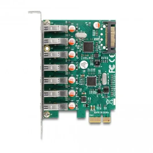 Карта PCI Express x1 Delock към 7 x external USB 5 Gbps Type-A