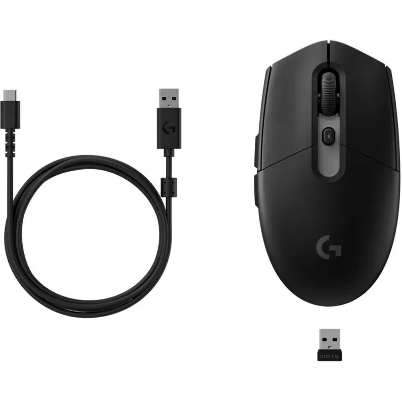 Геймърска безжична мишка Logitech G305 X Superlight - Черен