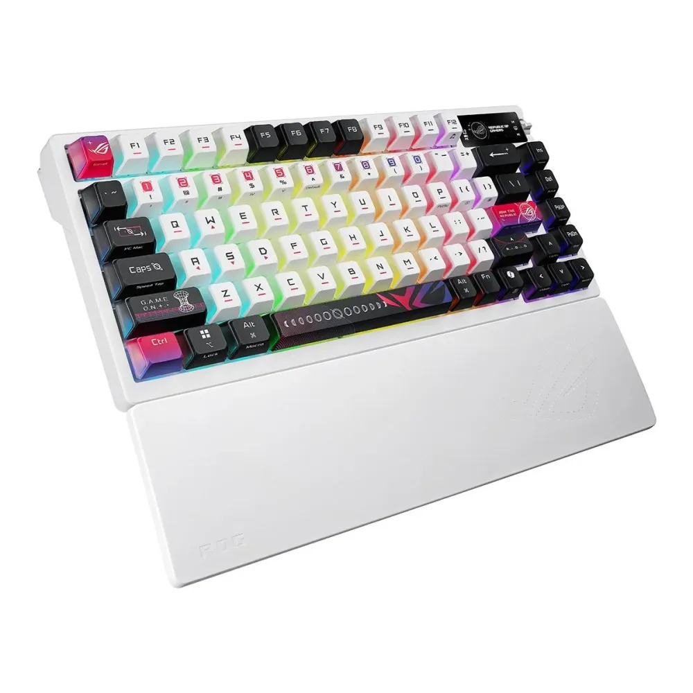 Геймърска безжична Клавиатура ASUS ROG Azoth X - White