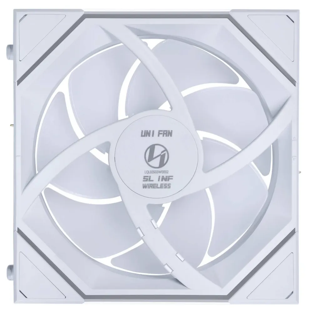 Вентилатор Lian Li UNI FAN SL-INF Wireless ARGB PWM - 120 mm Бял