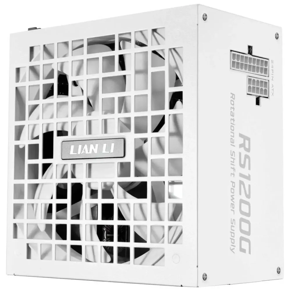 Захранващ блок Lian Li RS 1200W 80+ Gold PCIe 5.1, ATX 3.1, RS Hub - Бял