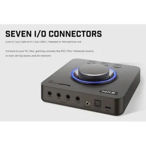 Външна звукова карта Creative Sound Blaster X4, USB-C, DAC, Super X-FI, TOSLINK Външна звукова карта Creative Sound Blaster X4, USB-C, DAC, Super X-FI, TOSLINK