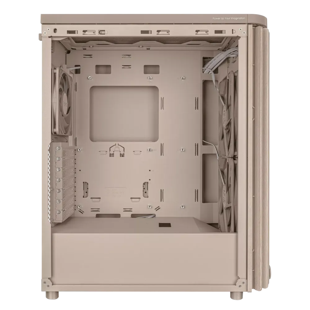 Кутия ASUS ProArt PA401 Wood Edition Beige - Mesh Panel
