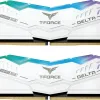 Памет Team Group T-Force Delta RGB White DDR5 32GB (2x16GB) 6000MHz CL38