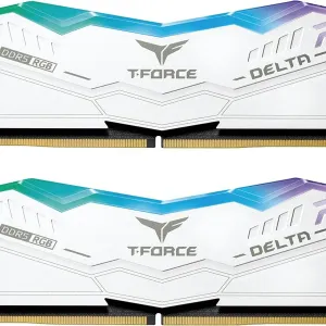 Памет Team Group T-Force Delta RGB White DDR5 32GB (2x16GB) 6000MHz CL38