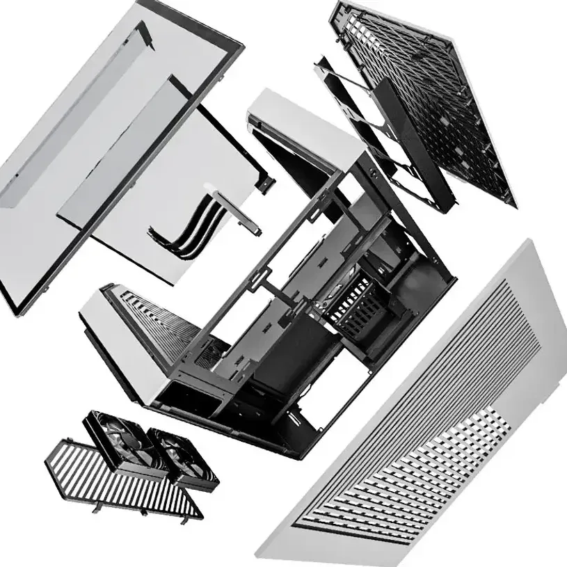 Кутия HYTE Y60 Tempered Glass, Mid-Tower, Бяло и Черно