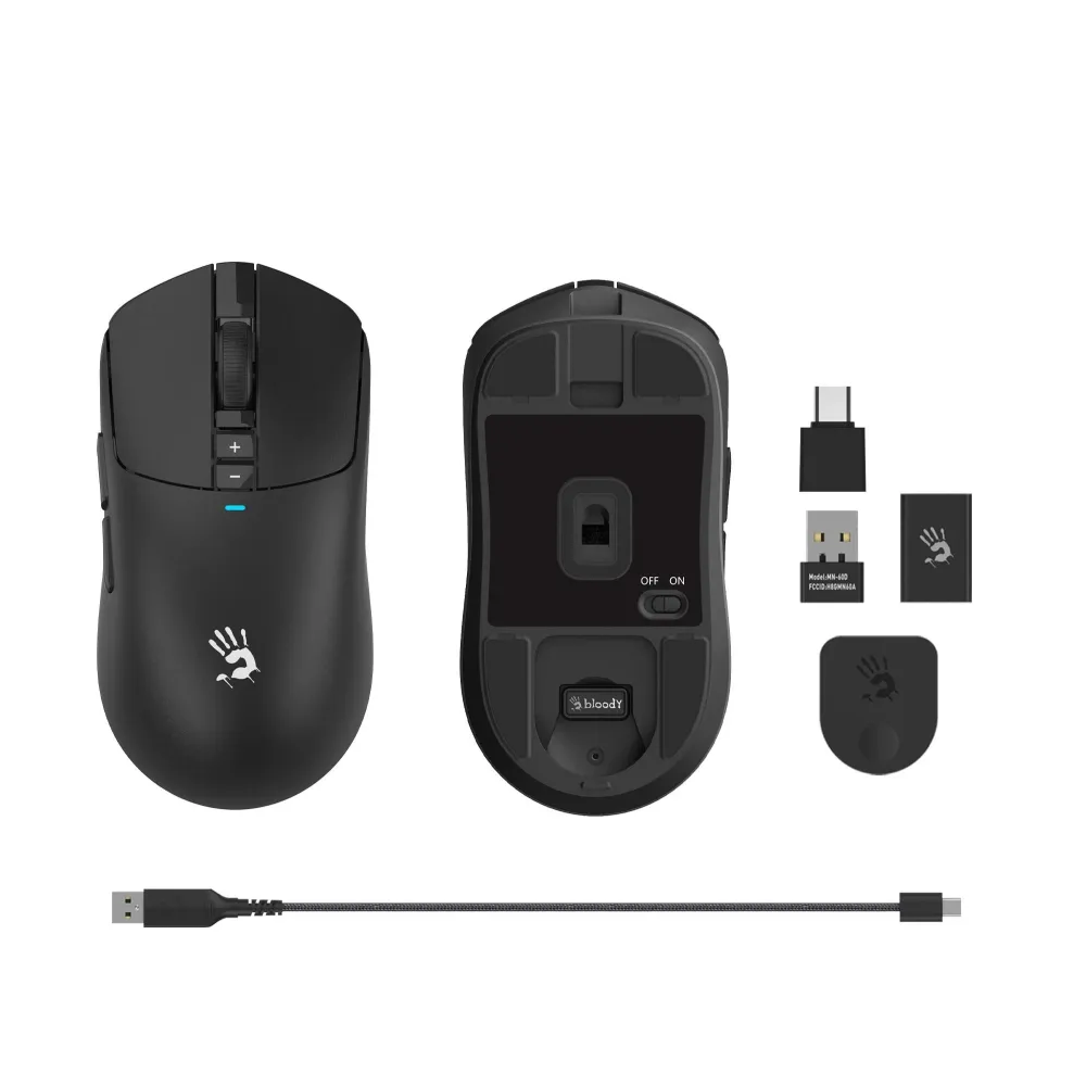 Геймърска безжична оптична мишка A4tech Bloody R72 Pro - Black Геймърска безжична оптична мишка A4tech Bloody R72 Pro - Black