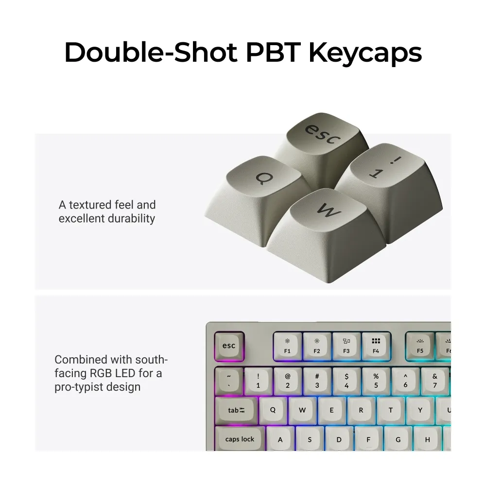 Геймърска Механична клавиатура Keychron C1 Pro 8K QMK - Super Brown Switch Геймърска Механична клавиатура Keychron C1 Pro 8K QMK - Super Brown Switch