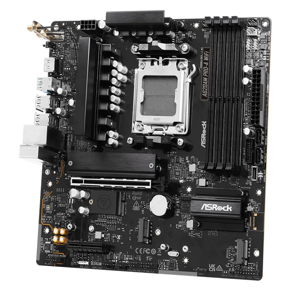 Дънна платка ASRock A620AM PRO-A WIFI, AM5