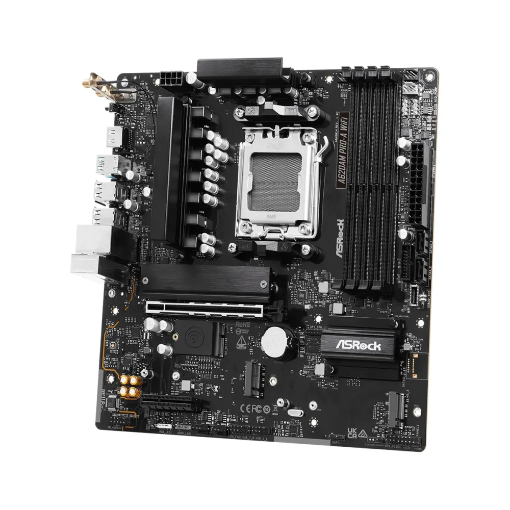 Дънна платка ASRock A620AM PRO-A WIFI, AM5