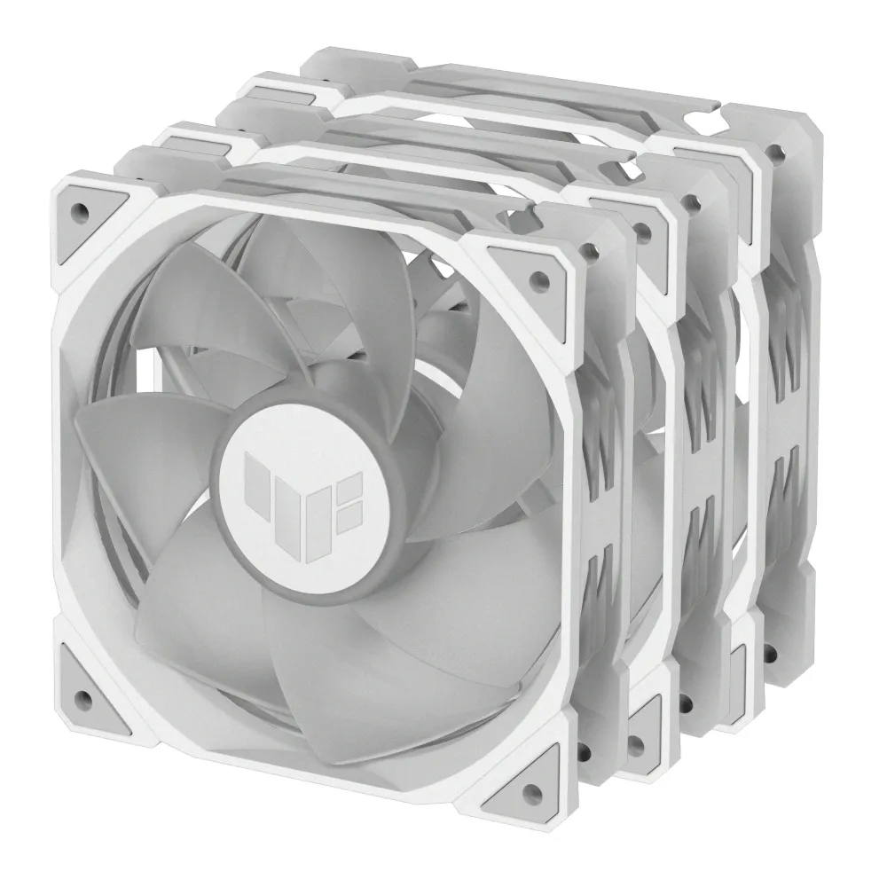 Комплект Вентилатори 3в1 ASUS TUF GAMING TR120 ARGB Reverse WHITE EDITION