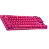 Геймърска механична клавиатура Logitech G Pro X TKL Lightspeed Tactile Switch, Magenta