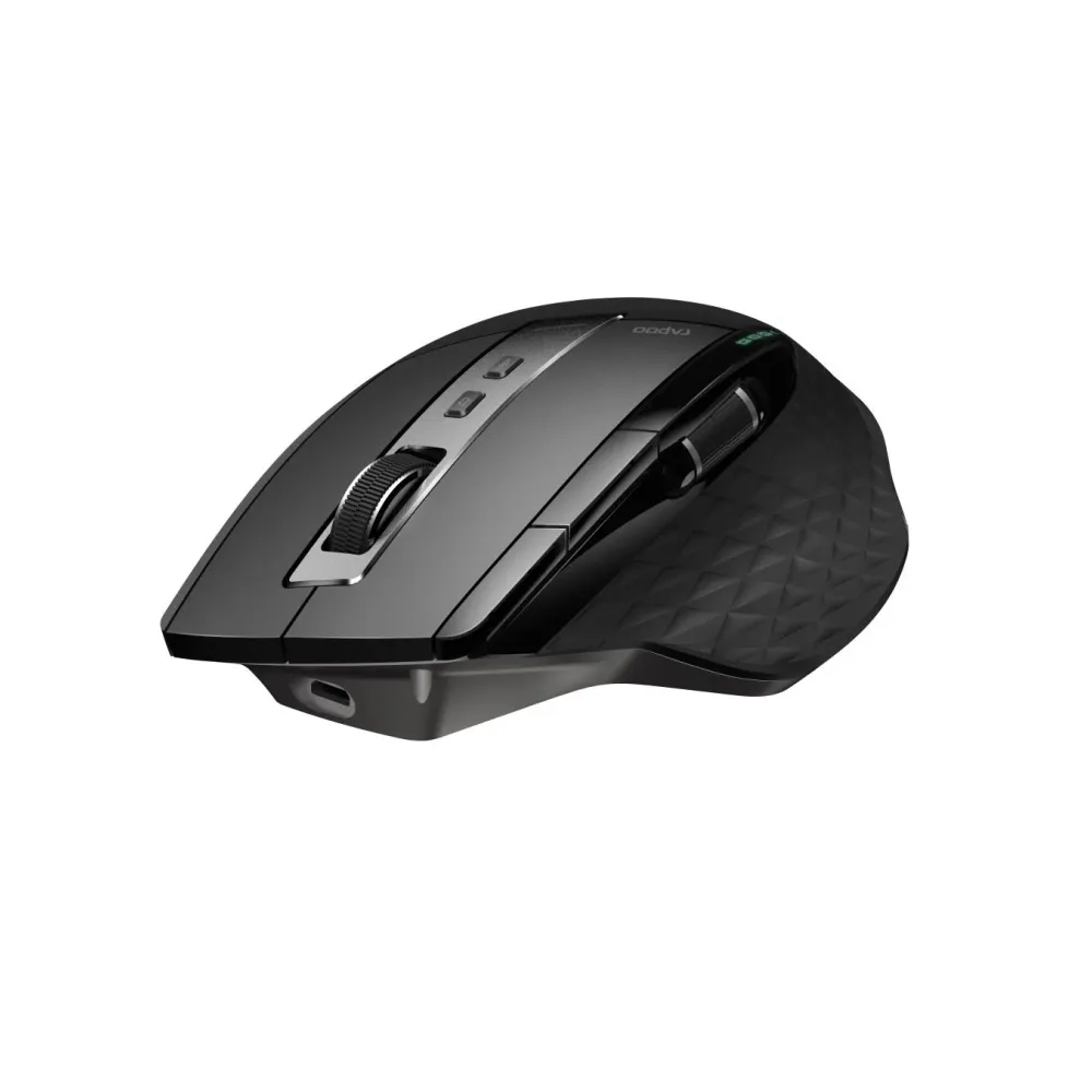 Безжична оптична мишка RAPOO MT750S, Multi-mode, Bluetooth & 2.4Ghz, Черна, LiIon Батерия
