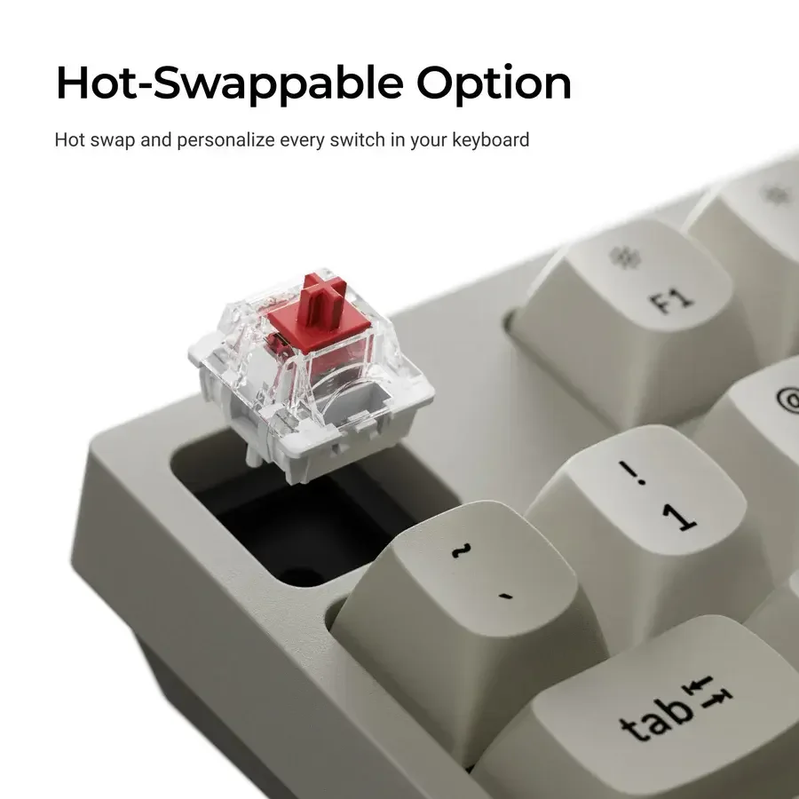 Геймърска Механична клавиатура Keychron C1 Pro 8K QMK - Super Banana Switch